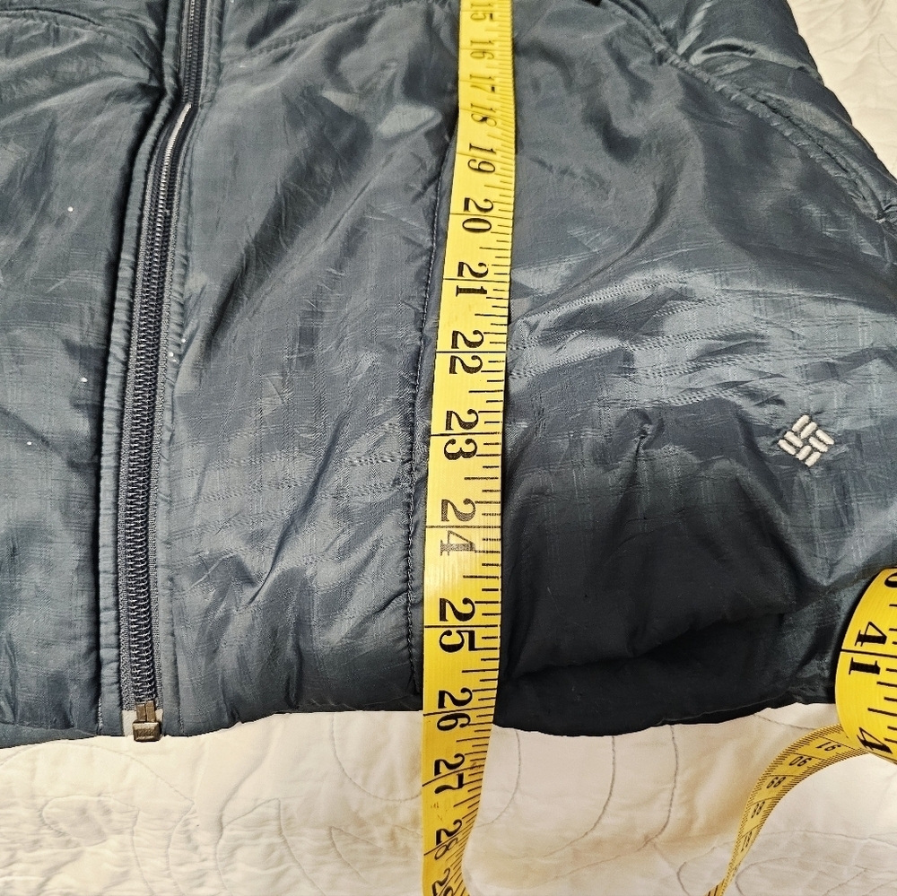 Columbia Interchange Metallic Blue Women's Thermal Jacket size Large *See spot - Picture 12 of 12